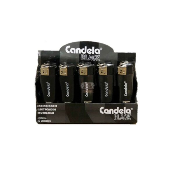 Encendedor Candela Electronico Recargable Black