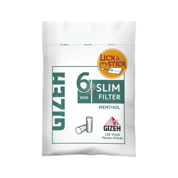 Filtros Gizeh Slim Menthol