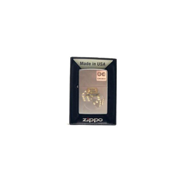 Encendedor Zippo Dados Plateado
