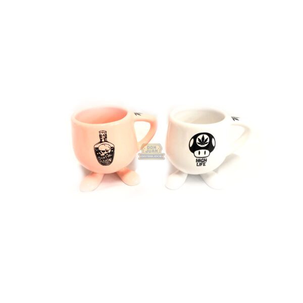 Taza Mate Patitas Porcelana Grow