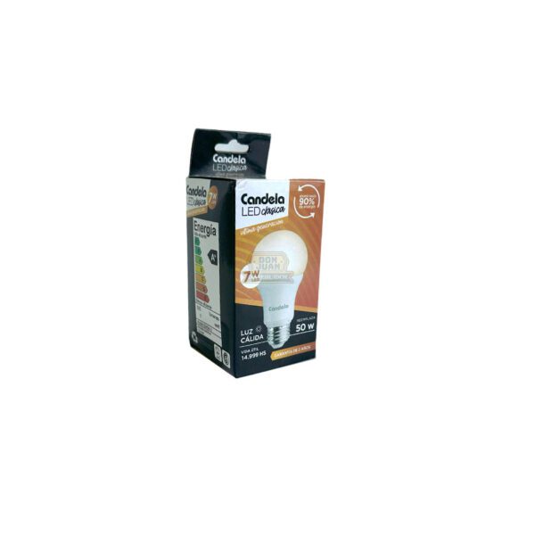 Lámpara Candela LED 7W Luz Cálida X5 - Imagen 2