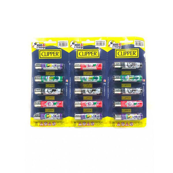 Encendedores Clipper Maxi Estampados x5 - Imagen 10