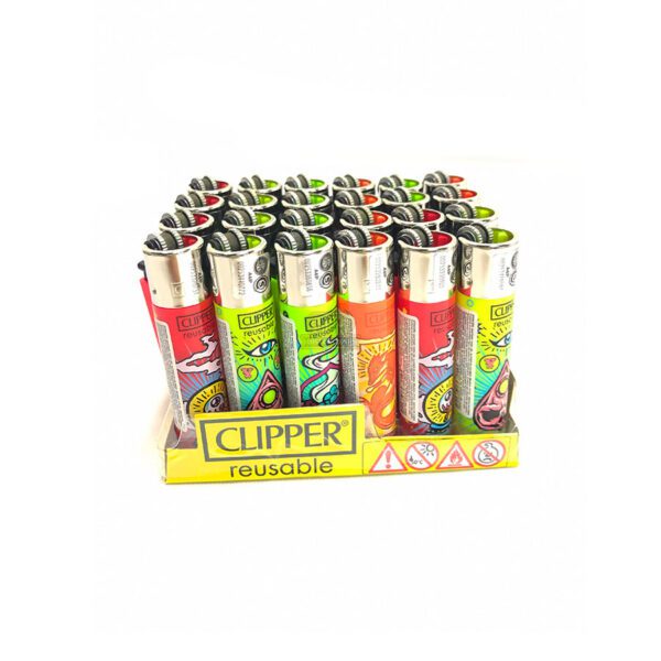 Encendedores Clipper Maxi Estampados x24 - Imagen 4
