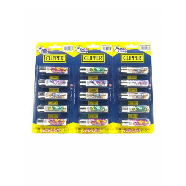 Encendedores Clipper Maxi Estampados x5 - Imagen 3