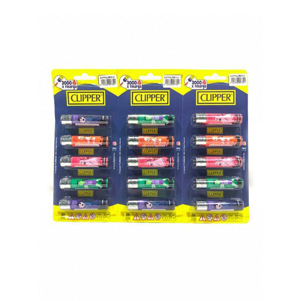 Encendedores Clipper Maxi Estampados x5 - Imagen 4
