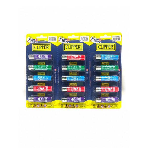 Encendedores Clipper Maxi Estampados x5 - Imagen 5