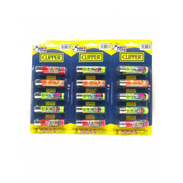 Encendedores Clipper Maxi Estampados x5 - Imagen 6
