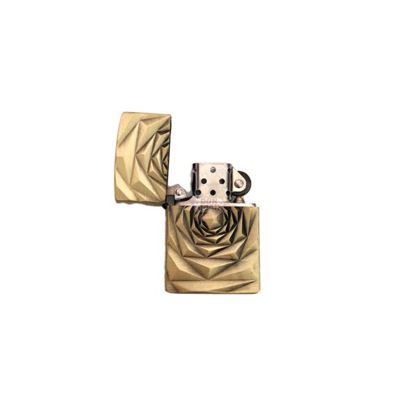 Encendedor Bencina Metal Labrado - Imagen 2