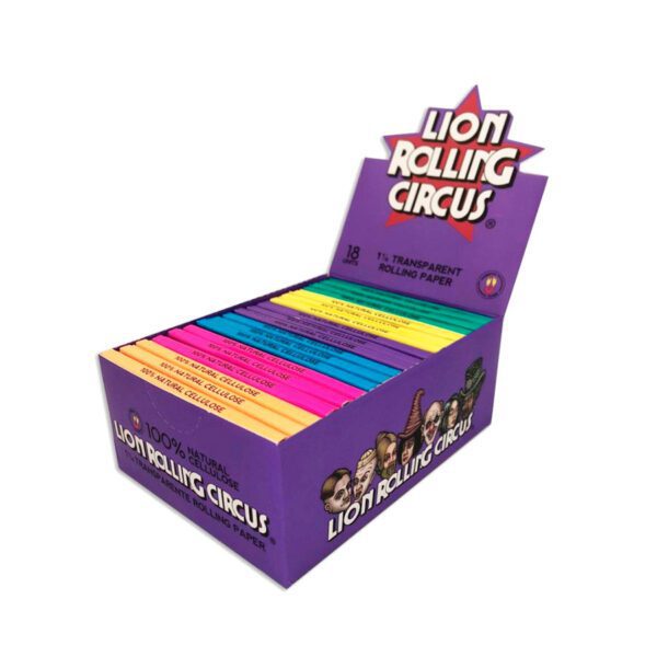 Celulosa Transparente Regular 1 ¼ Lion Rolling Circus
