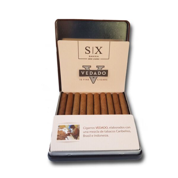 Cigarros Six Vedado Coffee Lata - Imagen 2
