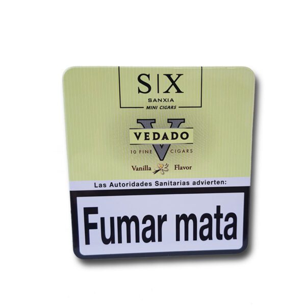 Cigarros Six Vedado Vainilla Lata