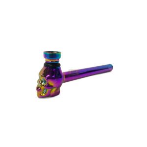 Pipa Vidrio Calavera Tornasolada Cod 1669