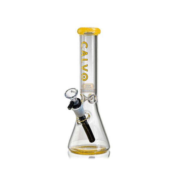 Bong Vidrio Calvo Beaker Yellow 35 Cm. Cod Cl120