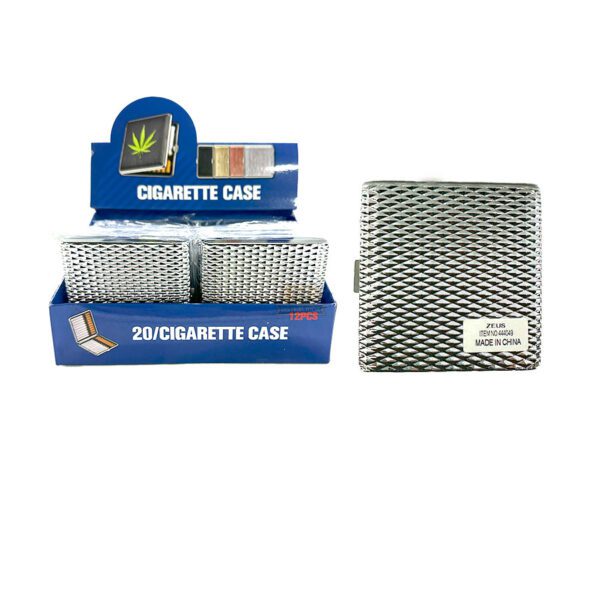 Cigarrera Metal Plateada Cod. 4049