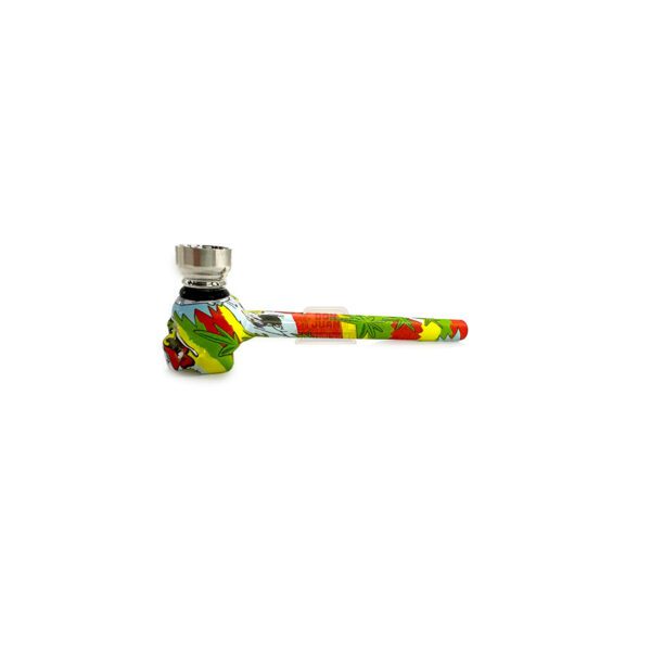 Pipa Vidrio Calavera Motivos Cod 8320