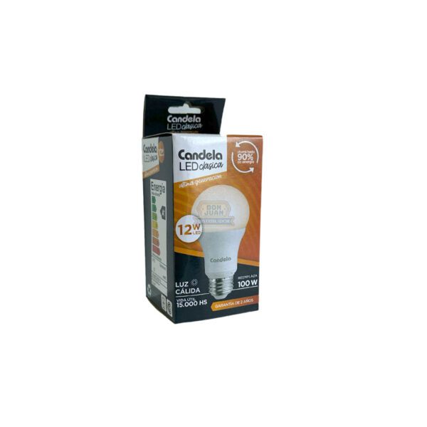 Lámpara Candela LED 12W Luz Cálida x5 - Imagen 2