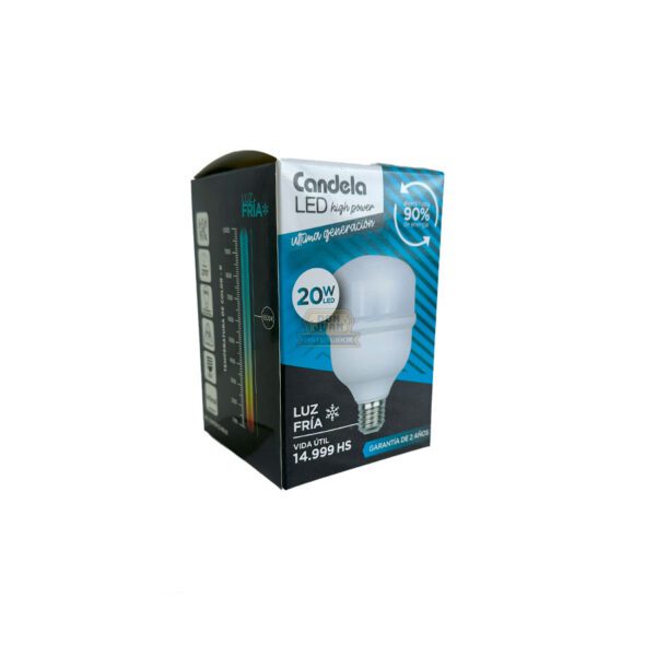 Lámpara Candela LED 20W Luz Fría - Imagen 2