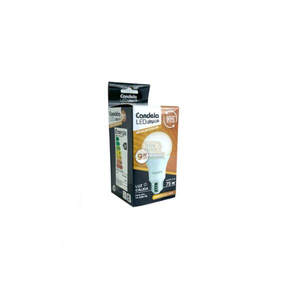 Lámpara Candela LED 9W Luz Cálida X5 - Imagen 2