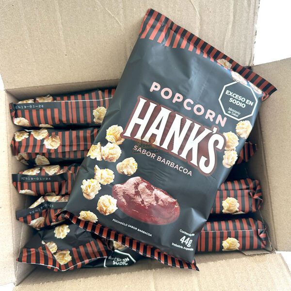 Pochoclos Hanks X 10 Unidades Barbacoa 44gr - Imagen 2
