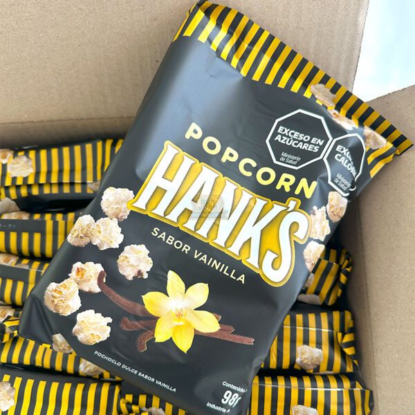 Pochoclos Hanks X 10 Unidades Vainilla 98gr - Imagen 2