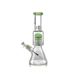 Bong de Vidrio Calvo Tube Tree Perc Green 35cm CG16