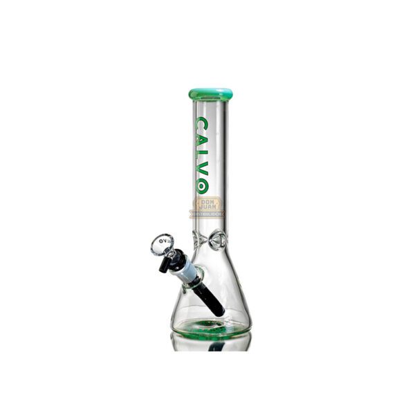 Bong Vidrio Calvo Beaker Green 25cm Cod. CG81112
