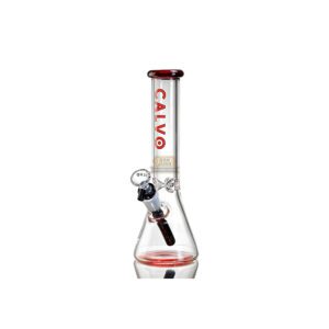 Bong Vidrio Calvo Beaker Red 25cm Cod. CG81112