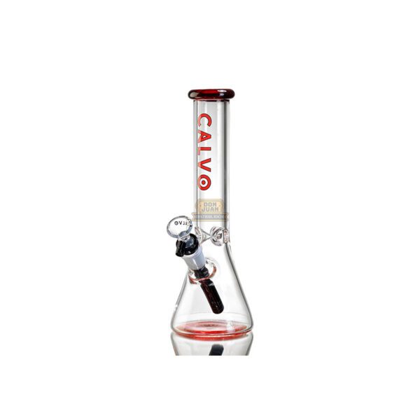 Bong Vidrio Calvo Beaker Red 25cm Cod. CG81112