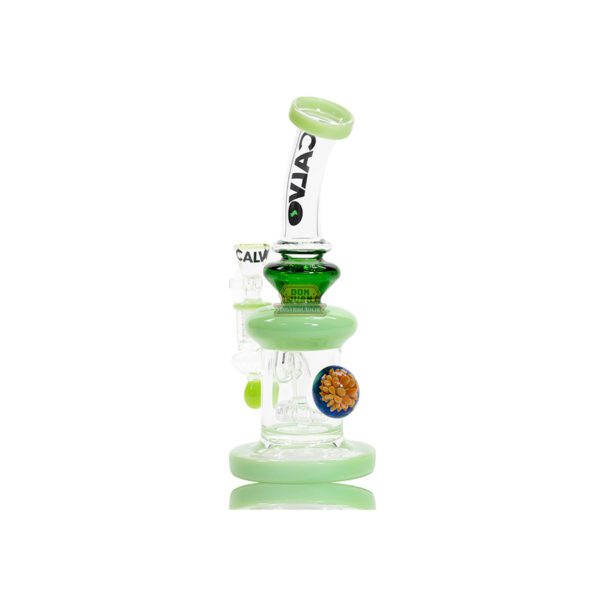 Bong Vidrio Calvo Implosion Drop Green 23cm Cg-71