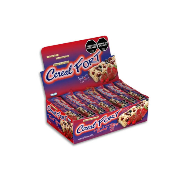 Barra de Cereal Cerealfort Frutos Rojos x24