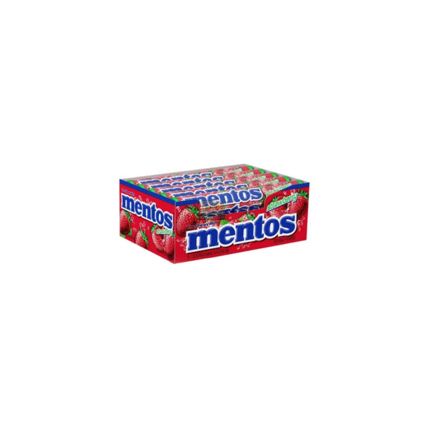 Caramelos Mentos Frutilla 29g Display x12
