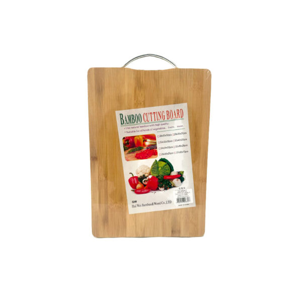 Tabla de Bambú con Manija 34 cm Cod CN17464
