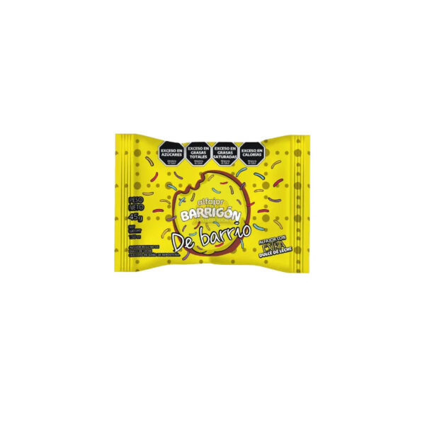 Alfajor Barrigón Negro de barrio 45g x40