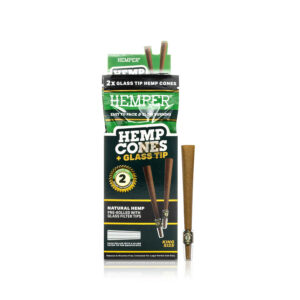 Hemper Papel Hemp + Tips Natural x2 Caja x12