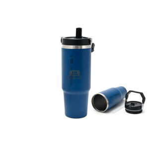 Vaso Térmico Wanderlust Azul C/pico 900ml Acero